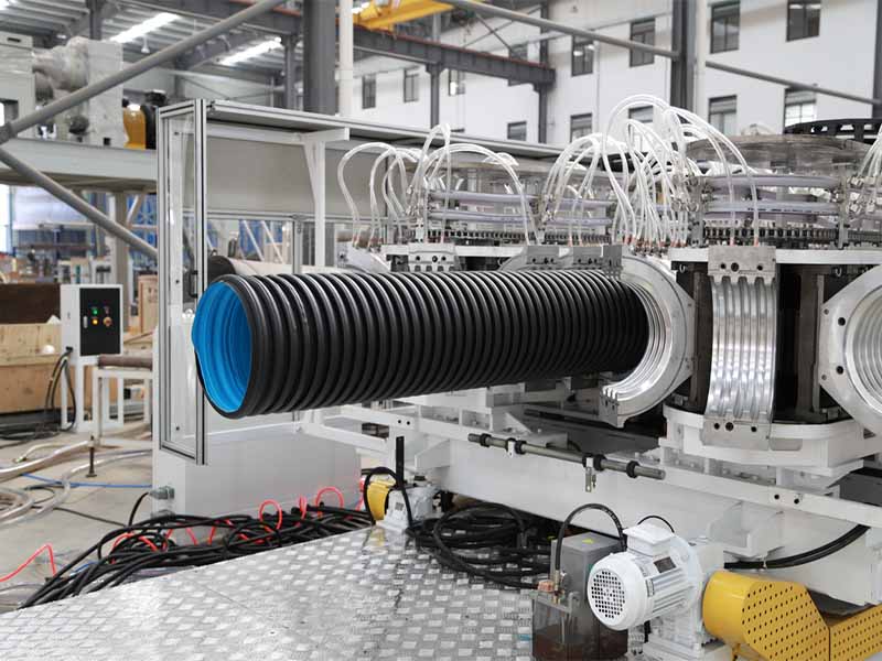 HDPE/PP卧式双壁波纹管生产线